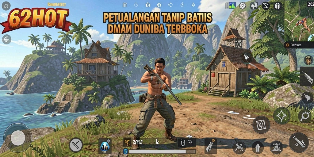 Tampilan menarik dari gameplay Open World 62HOT.