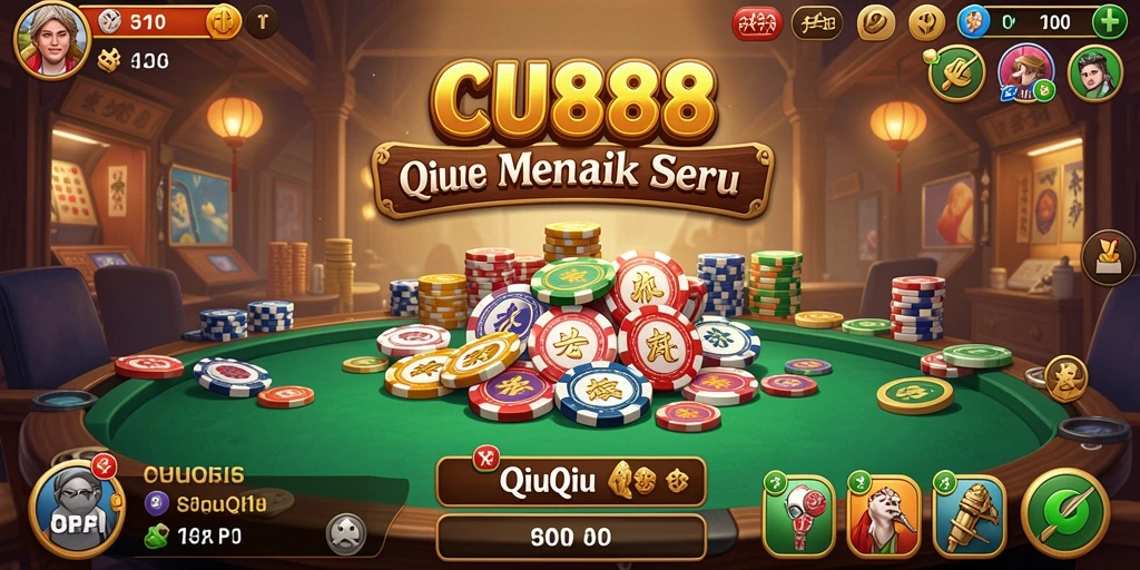 Screenshot menampilkan gameplay QiuQiu yang mendebarkan.