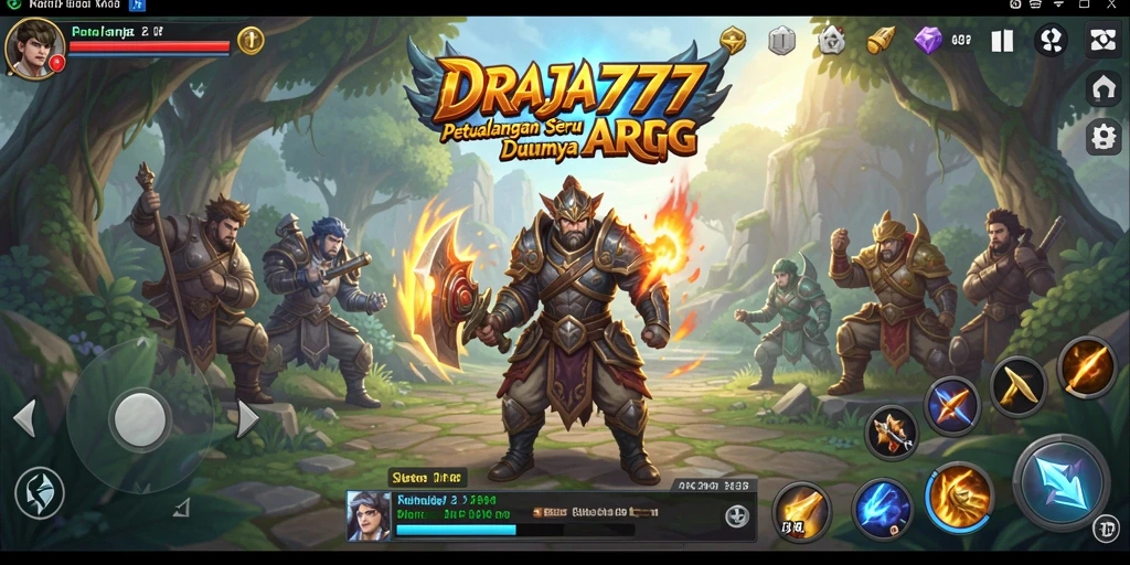 Tampilan gameplay seru di dunia petualangan ARPG DRAJA777.