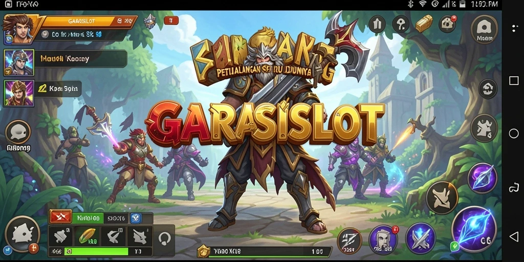 Tampilan layar permainan GARASISLOT yang menampilkan aksi RPG yang seru.