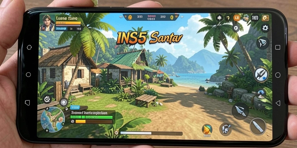 Screenshot utama INS55 menampilkan gameplay yang menyenangkan dan interaktif.