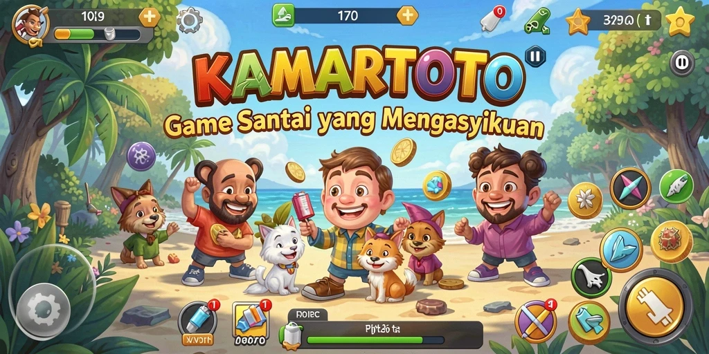 Screenshot gameplay KAMARTOTO menampilkan tantangan menarik di level yang berbeda.