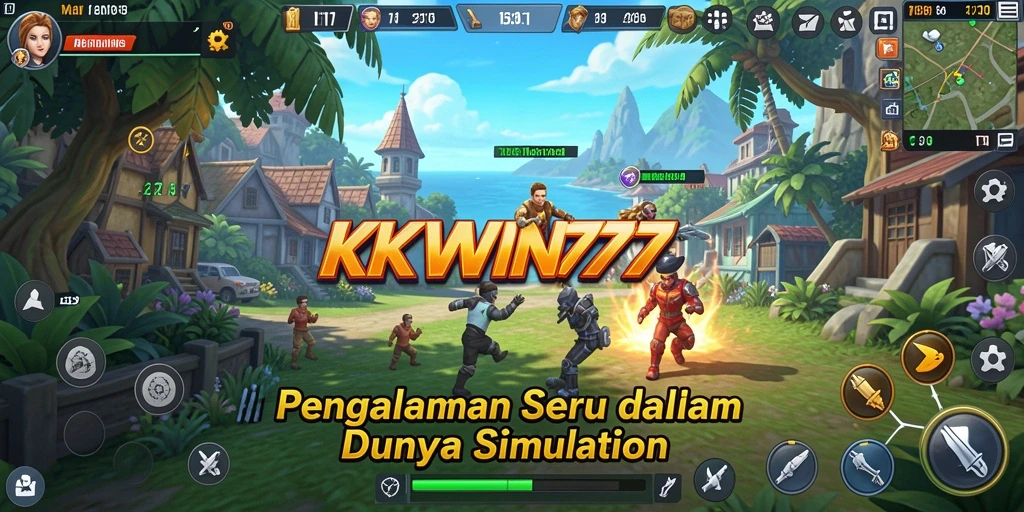Tampilan gameplay menarik dari KKWIN777 dengan elemen simulasi yang mendalam.