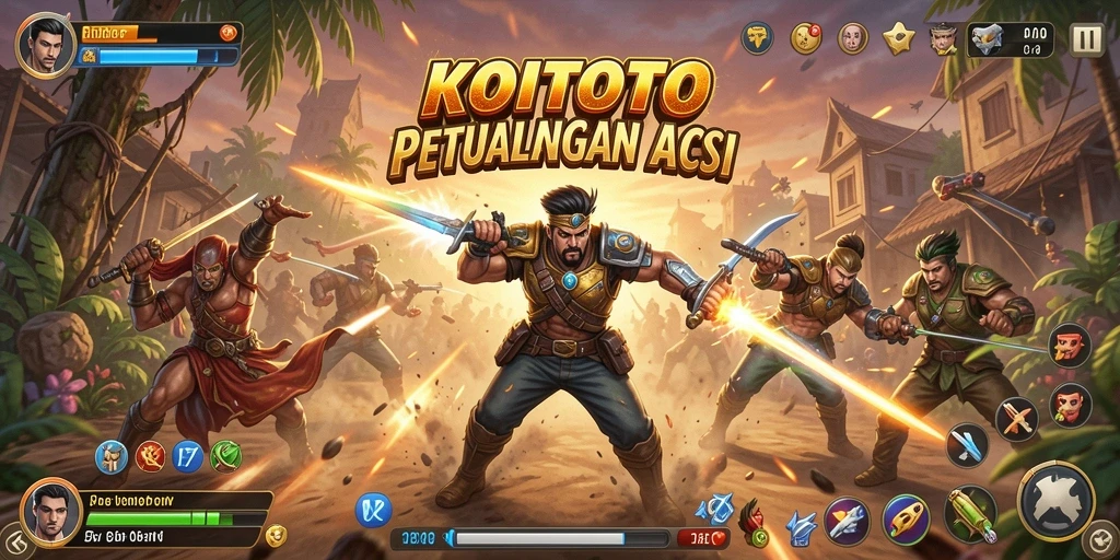Screenshot gameplay KOITOTO dengan aksi seru dan grafis menawan.