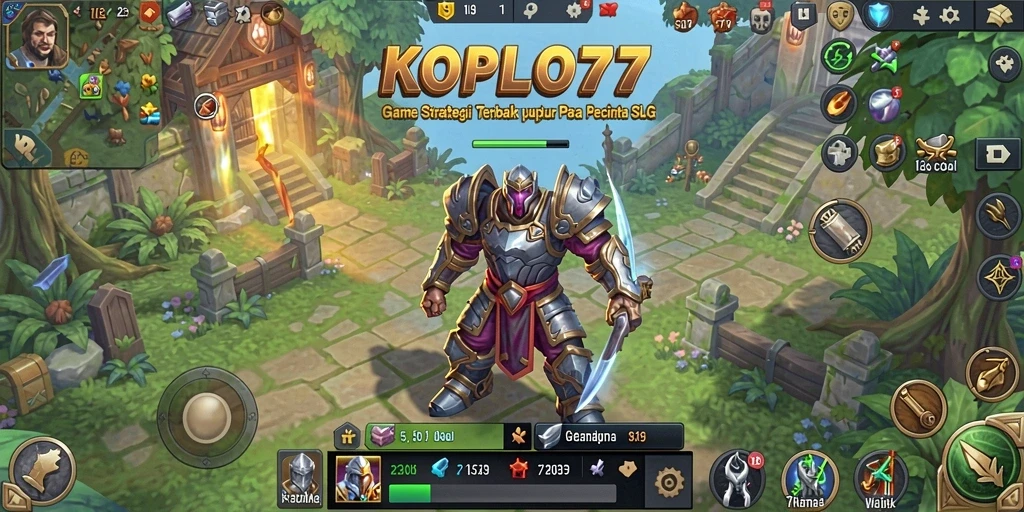 Screenshot gameplay KOPLO77 dengan aksi pertempuran seru.
