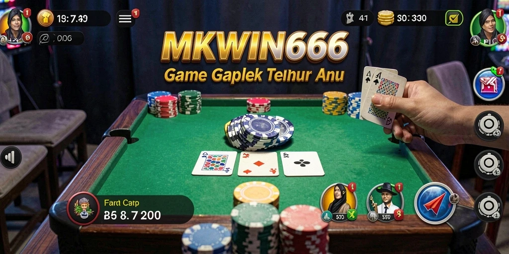 Tampilan gameplay seru dan mendebarkan dalam MKWIN666.