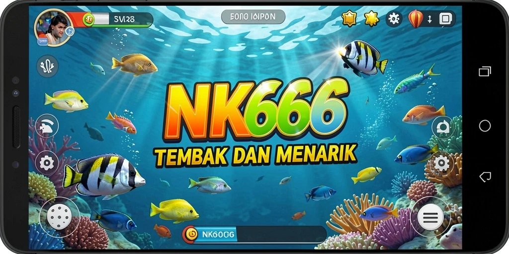 Gameplay seru NK666 dengan aksi tembak ikan yang mendebarkan.