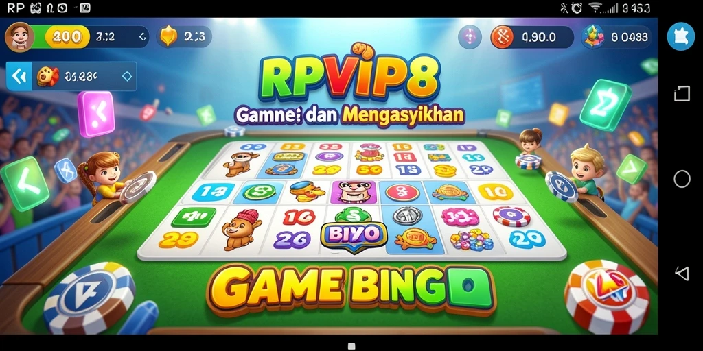 Tampilan gameplay seru dalam RPVIP8 Bingo.