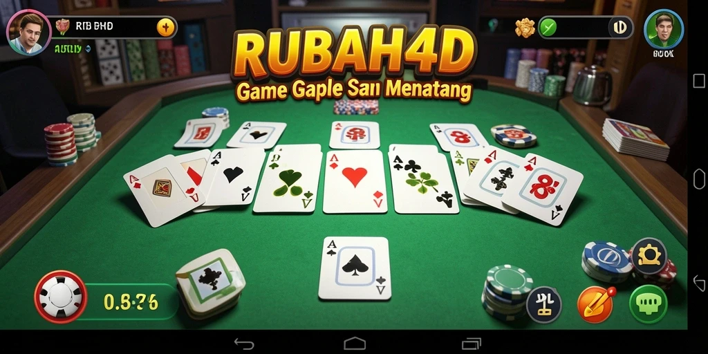 Tampilan gameplay yang seru dalam permainan Gaple.