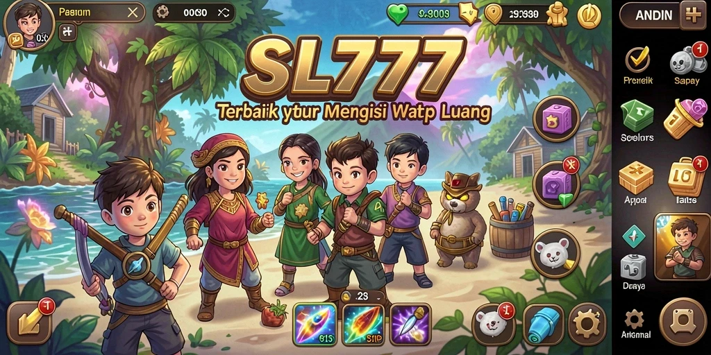 Tangkapan layar gameplay SL777 dengan elemen Idle yang menarik.