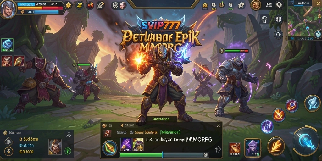 Tampilan gameplay menarik dari SVIP777 dalam petualangan MMORPG.
